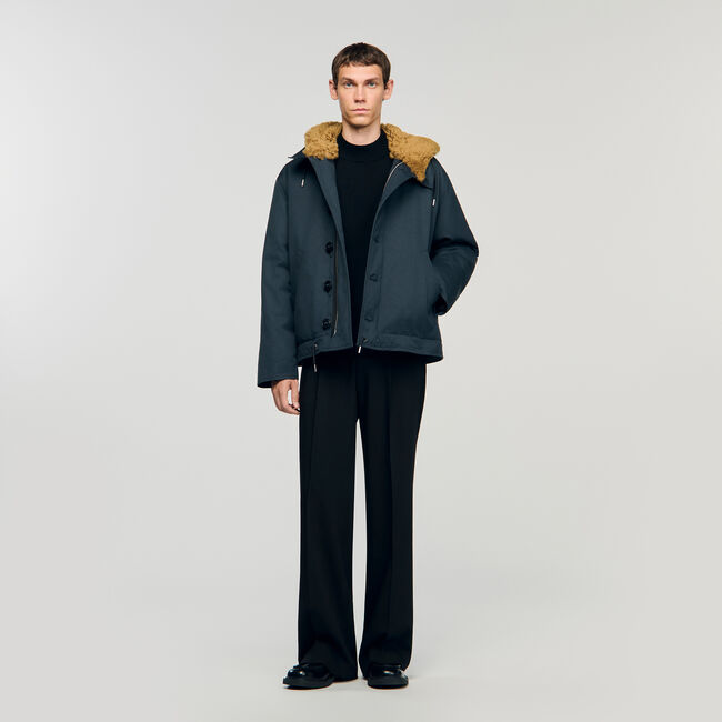 Katoenen parka met capuchon