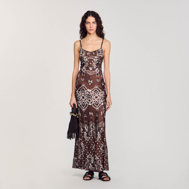 Lange jurk bandana print