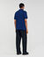 Poloshirt met leren logo