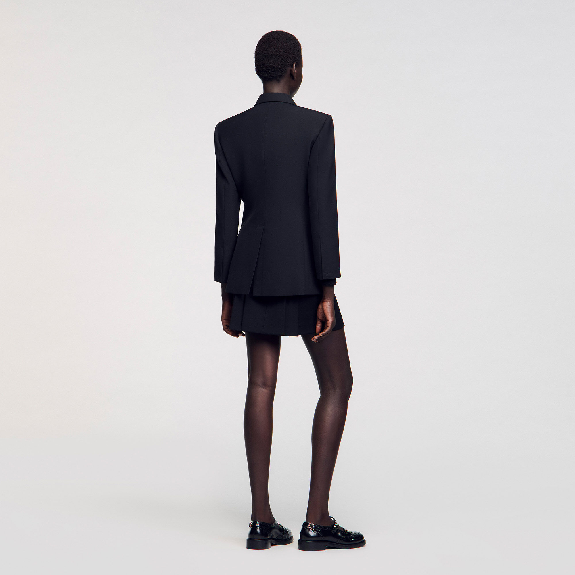Blazer met gekruiste knoopsluiting