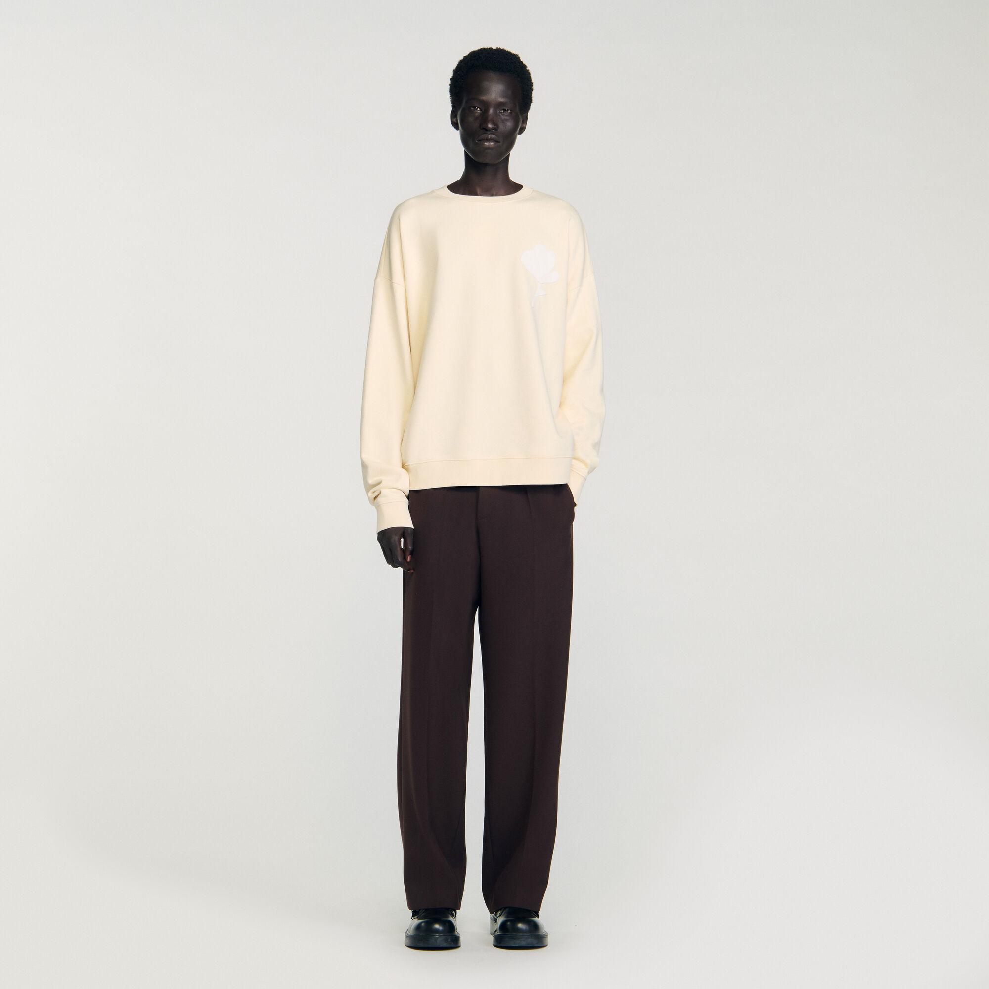 Sweatshirt patch bloemmotief
