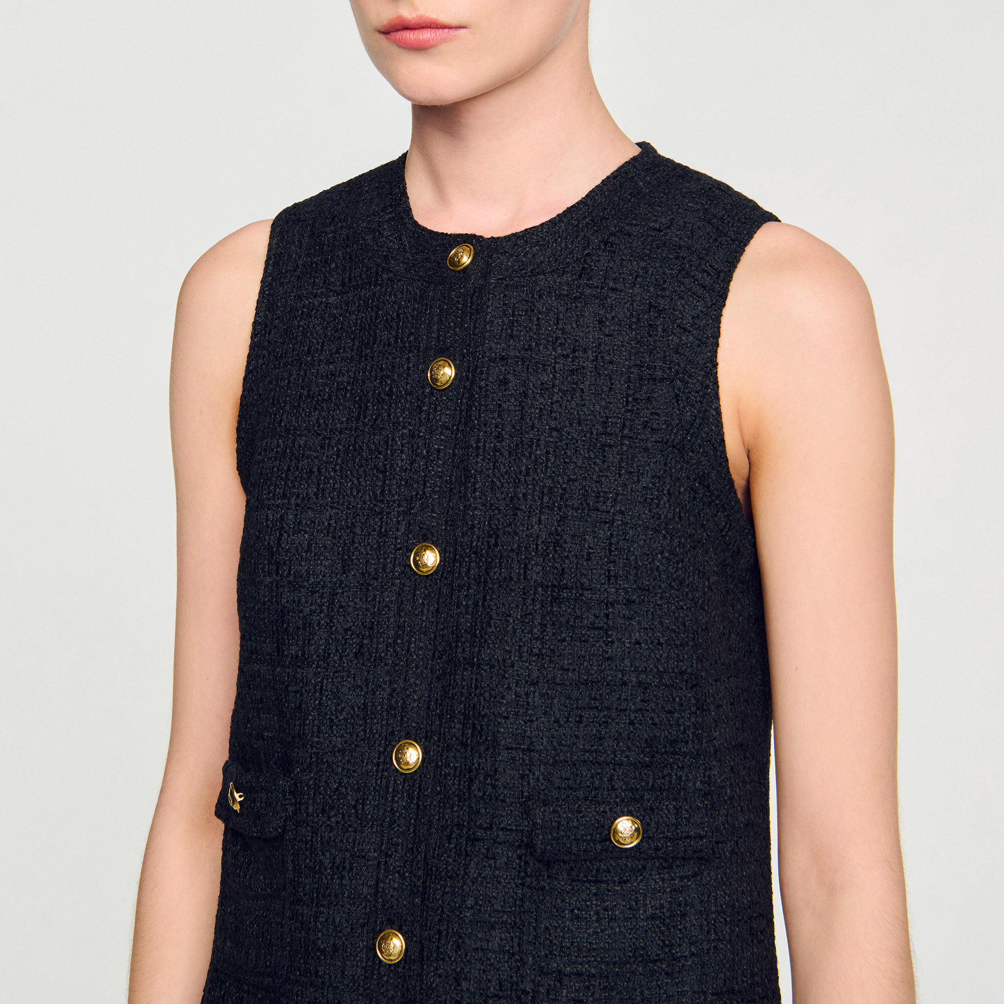 Korte tweed jurk
