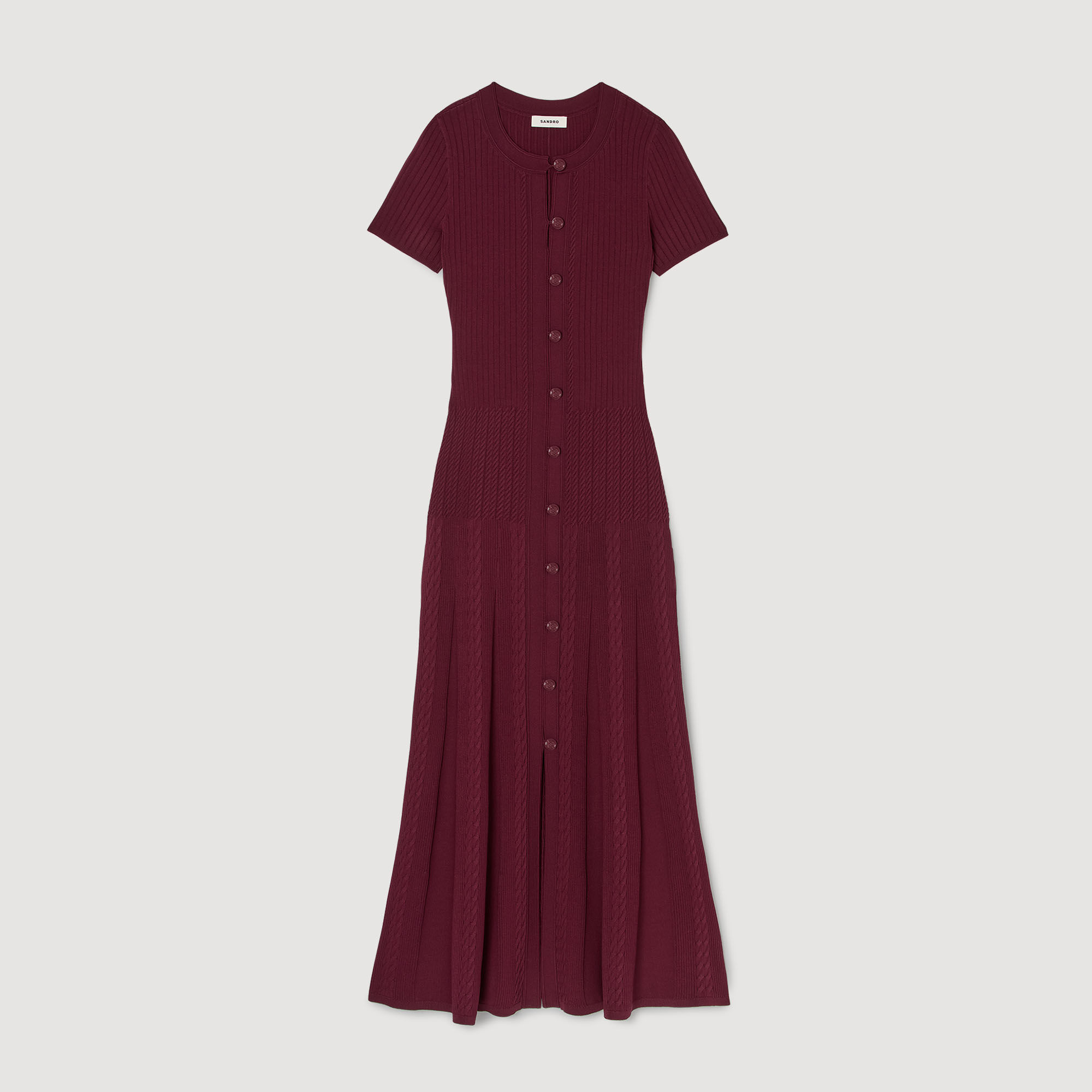 Lange tricot jurk