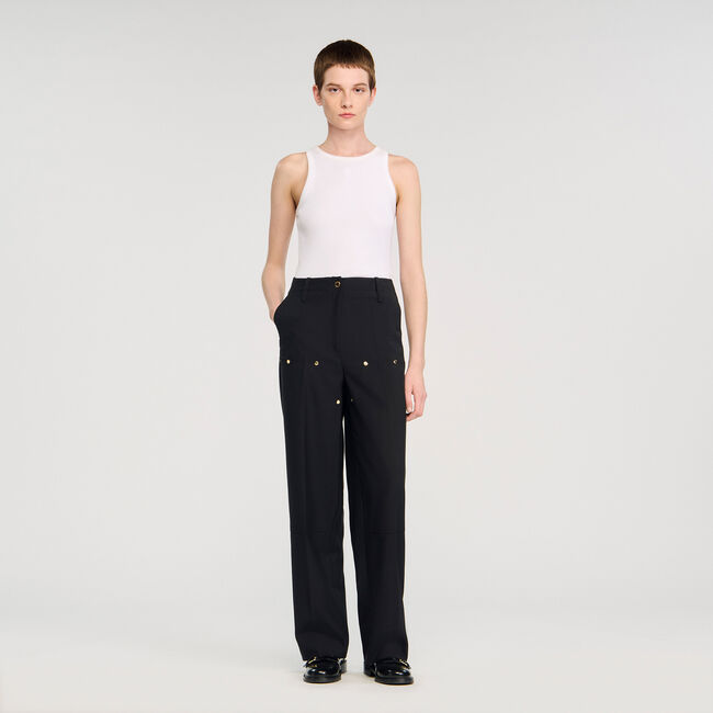 Lichte broek met klinknagels