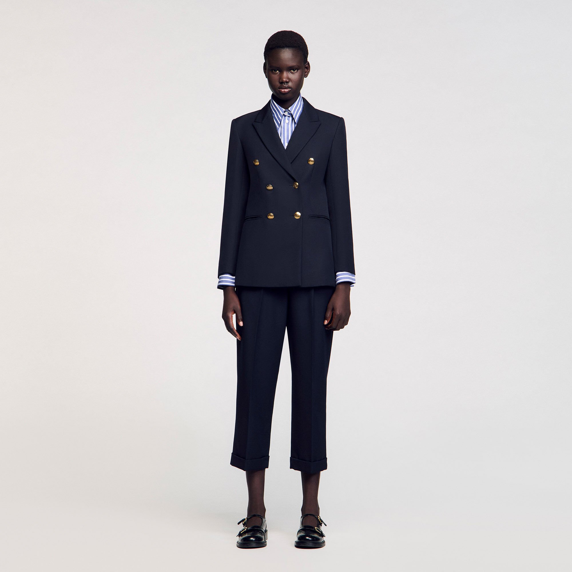 Damesblazer met dubbele knopenrij