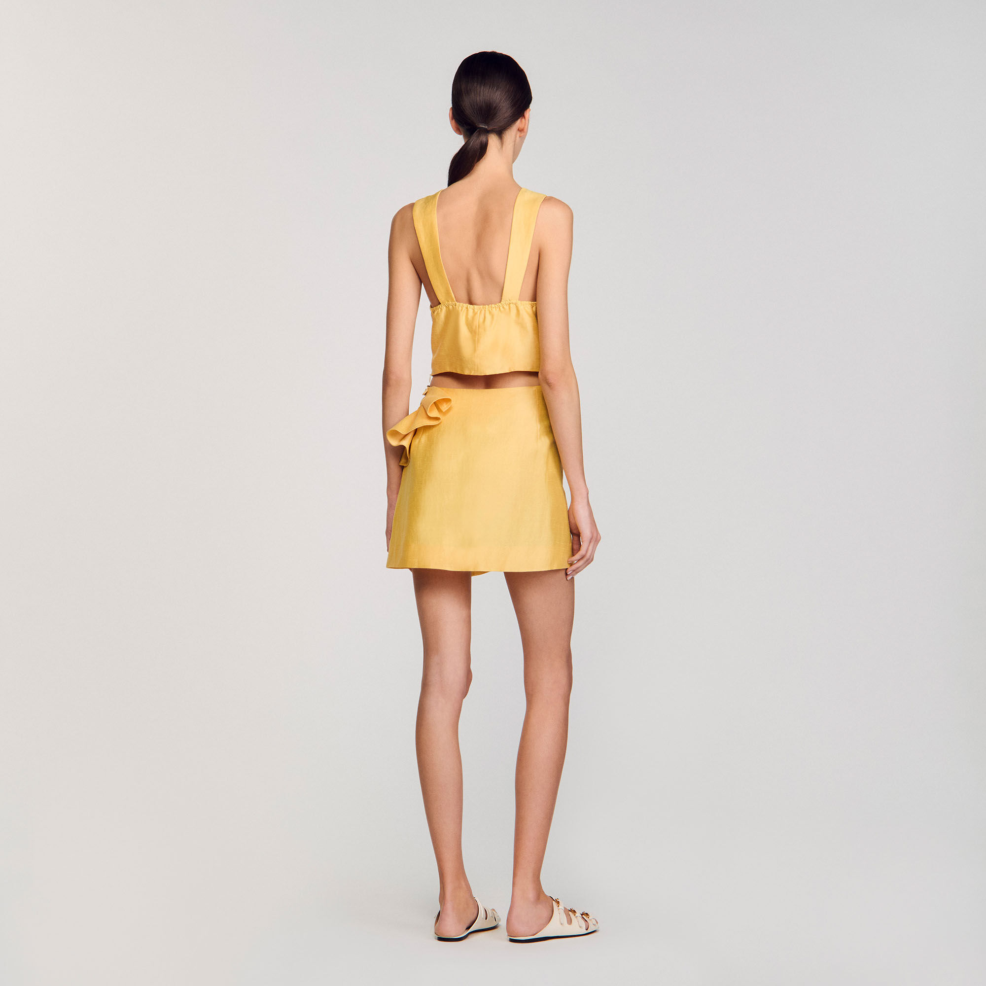 Korte rok met scrunchie detail