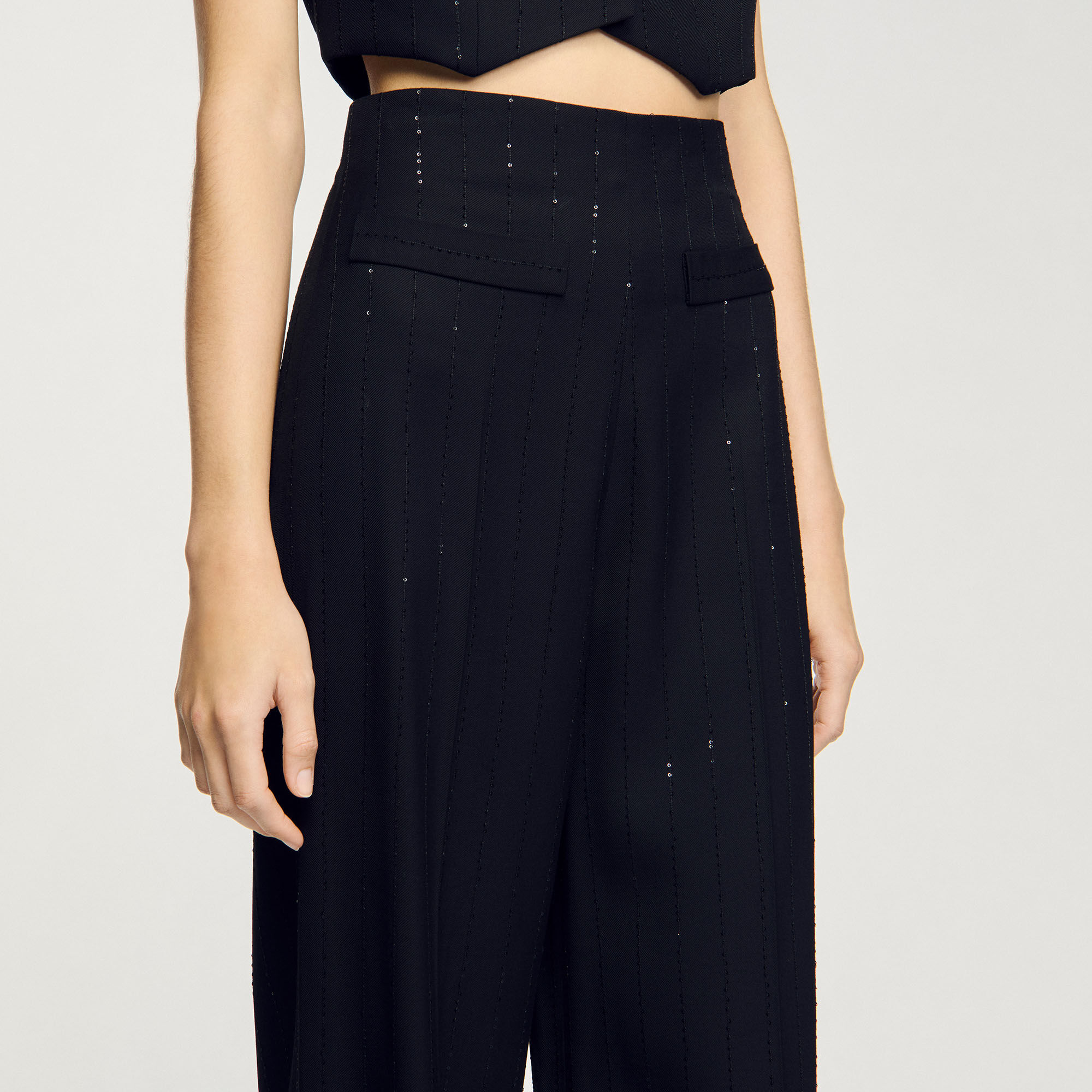 Pantalon kostuum met pailletten
