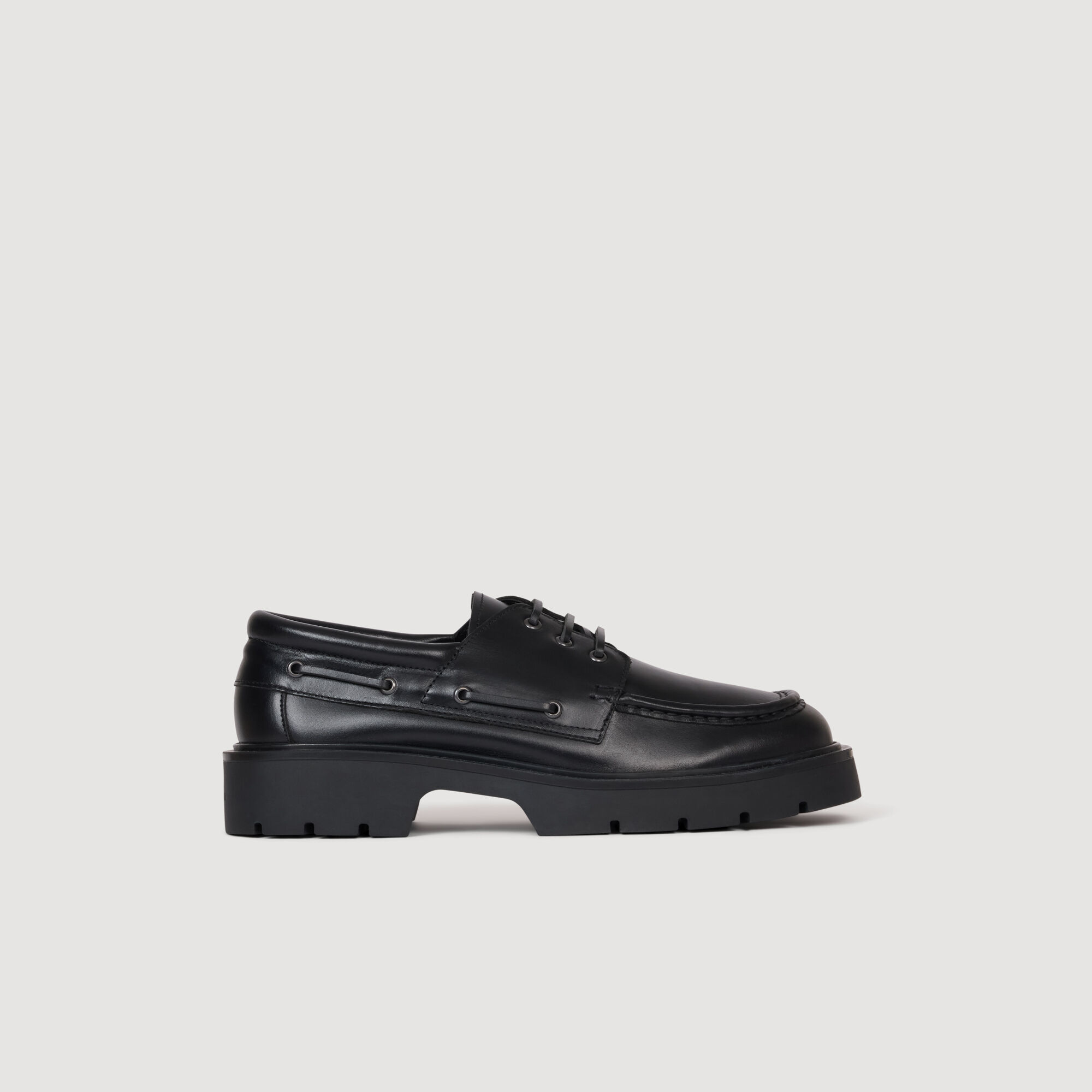 Bootschoenen leer