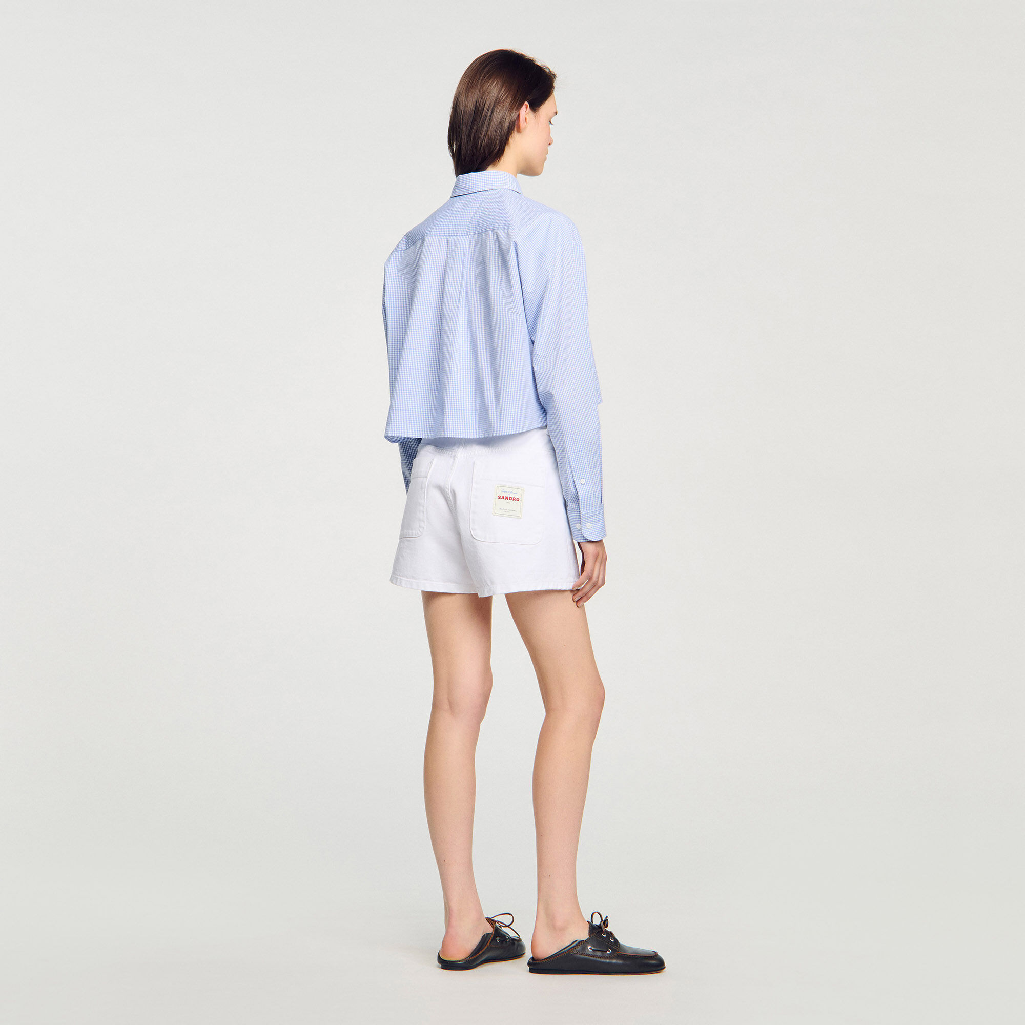 Overhemdblouse met strik kraag