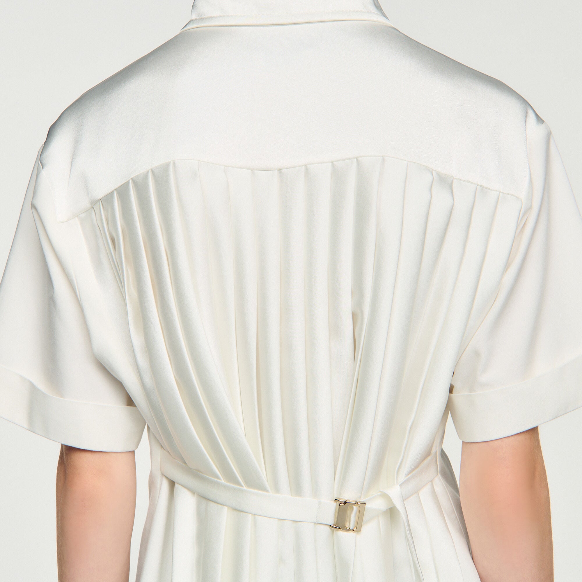Overhemdblouse geplooid rugpand - Vrouw | Sandro