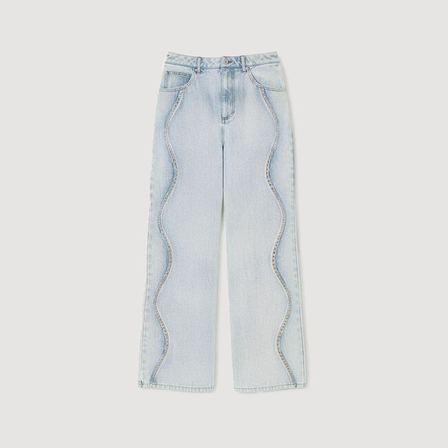 Jeans met stras details