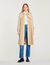Plissé trenchcoat met riem
