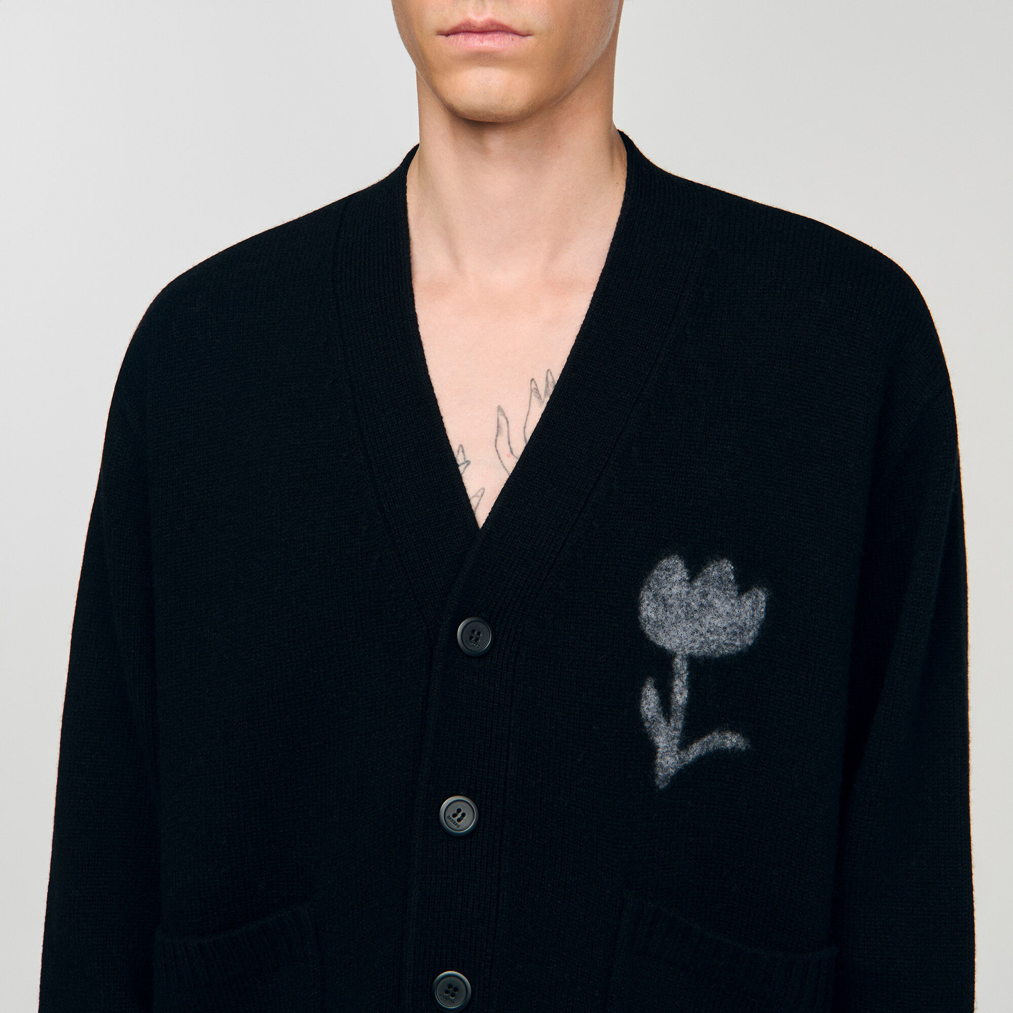 Cardigan bloem