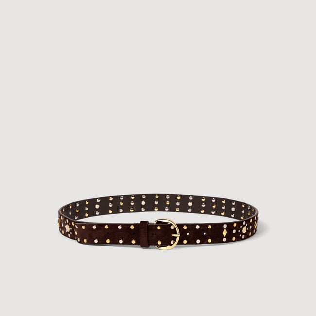 Su&egrave;de riem met studs