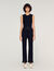 Gebreide pantalon met volants