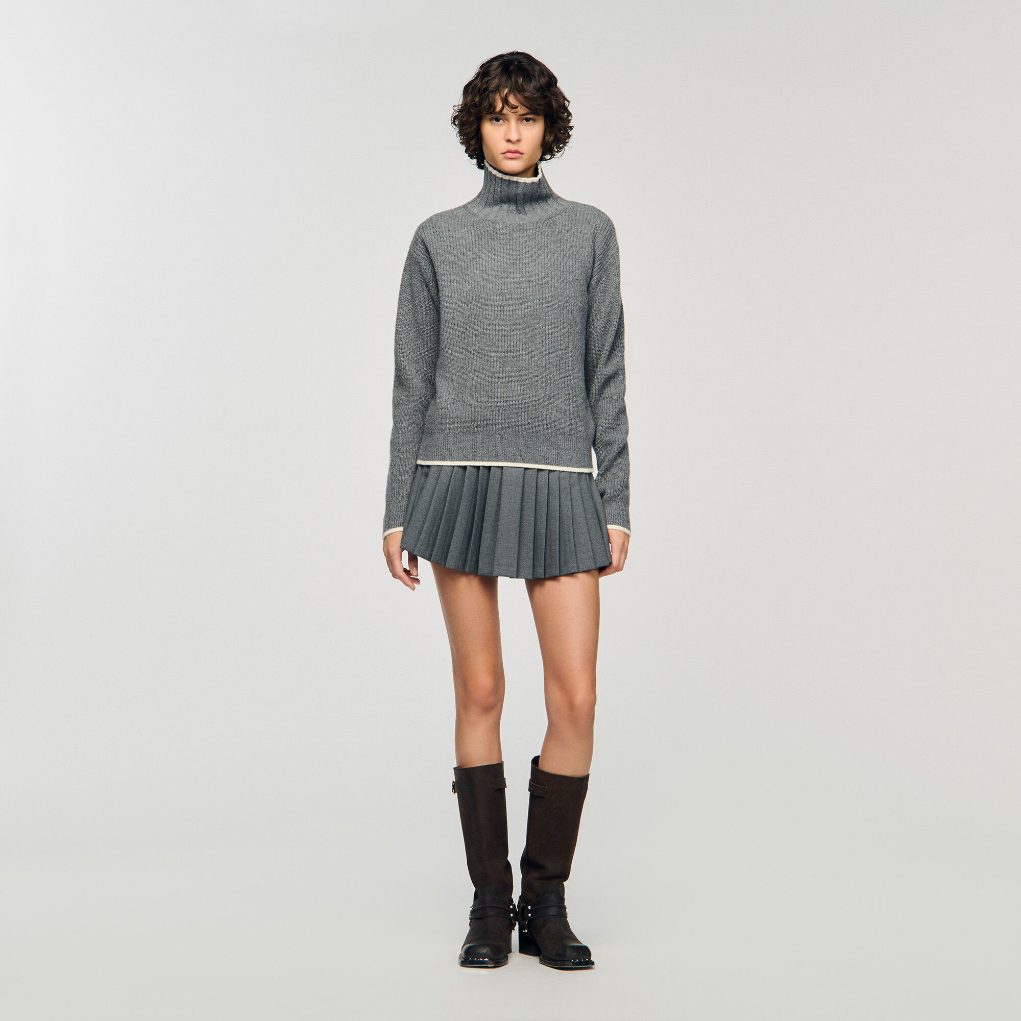 Skort met plooien