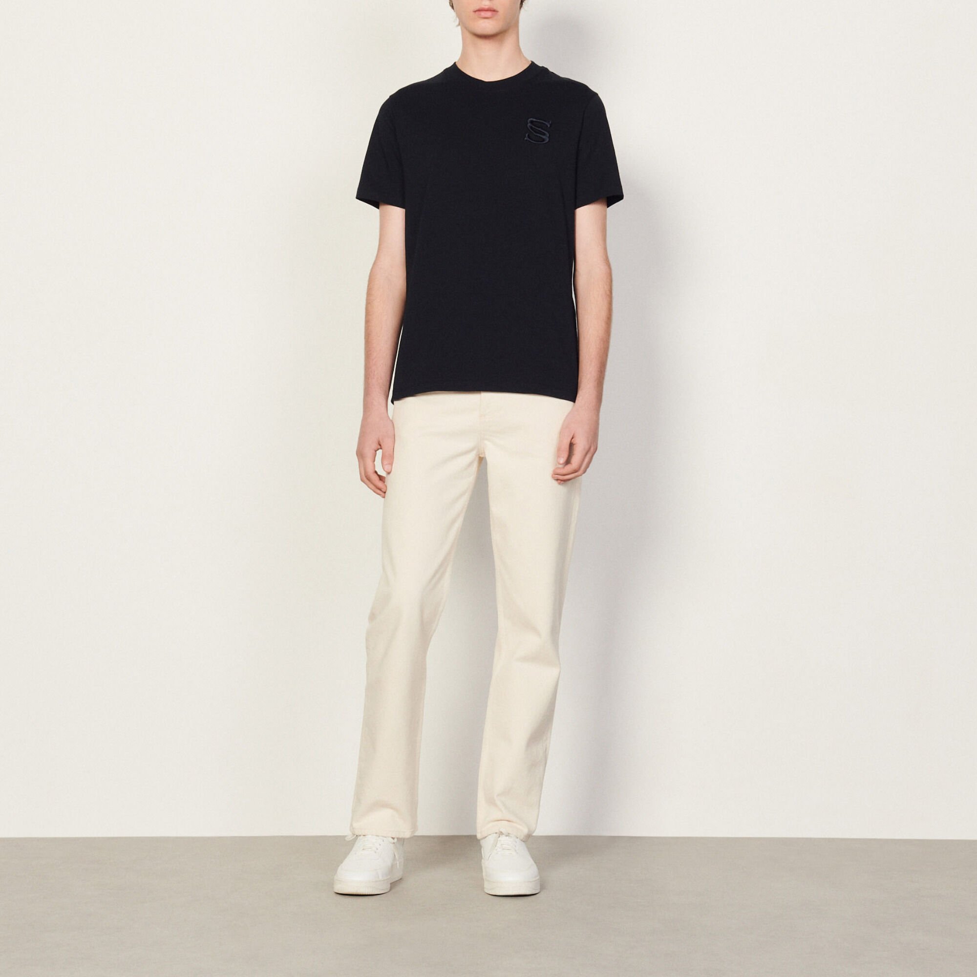 T-shirt met borduursel
