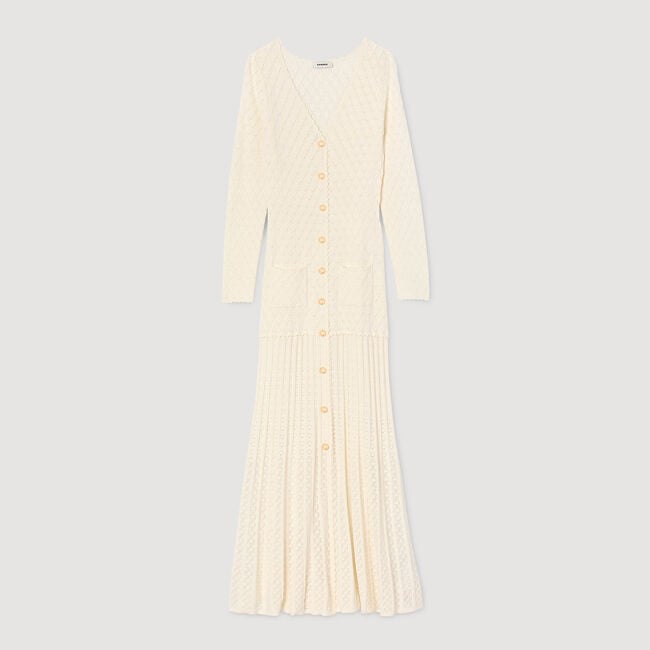Lange jurk fantasietricot
