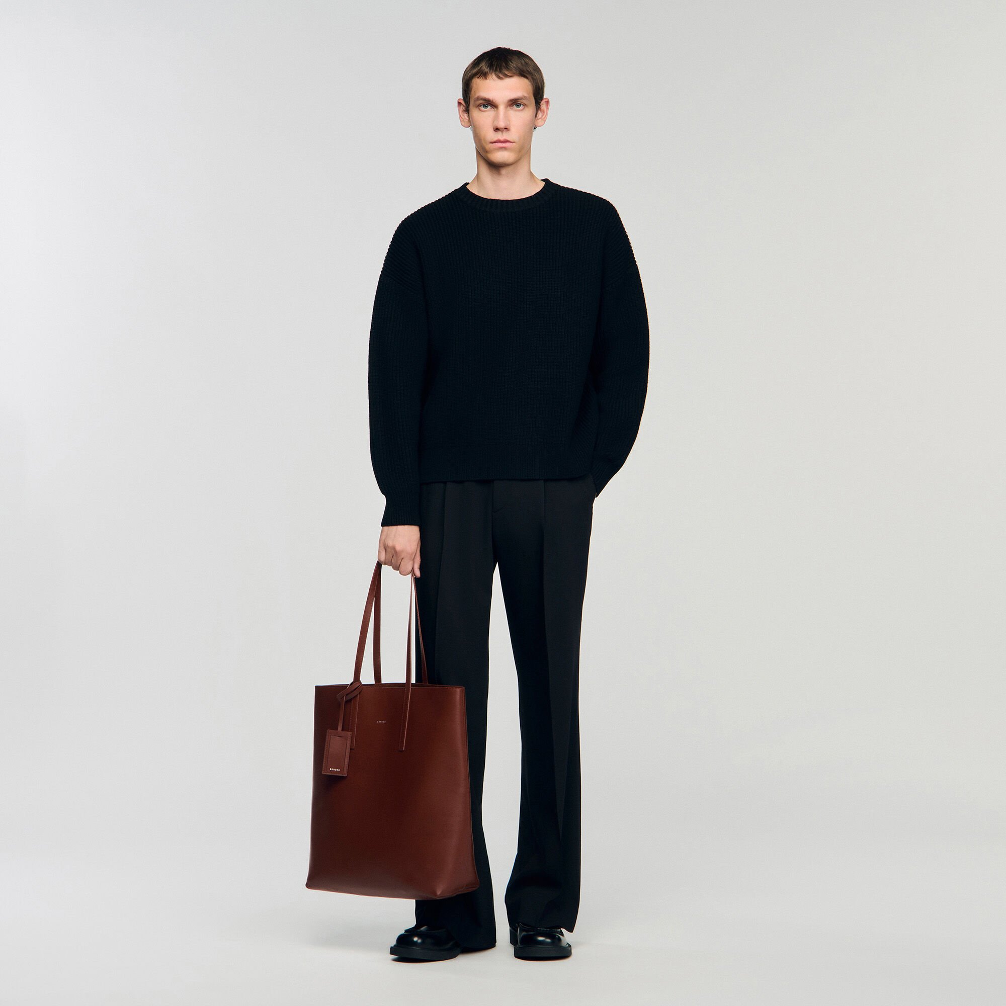 Shopper van leer