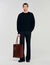 Shopper van leer