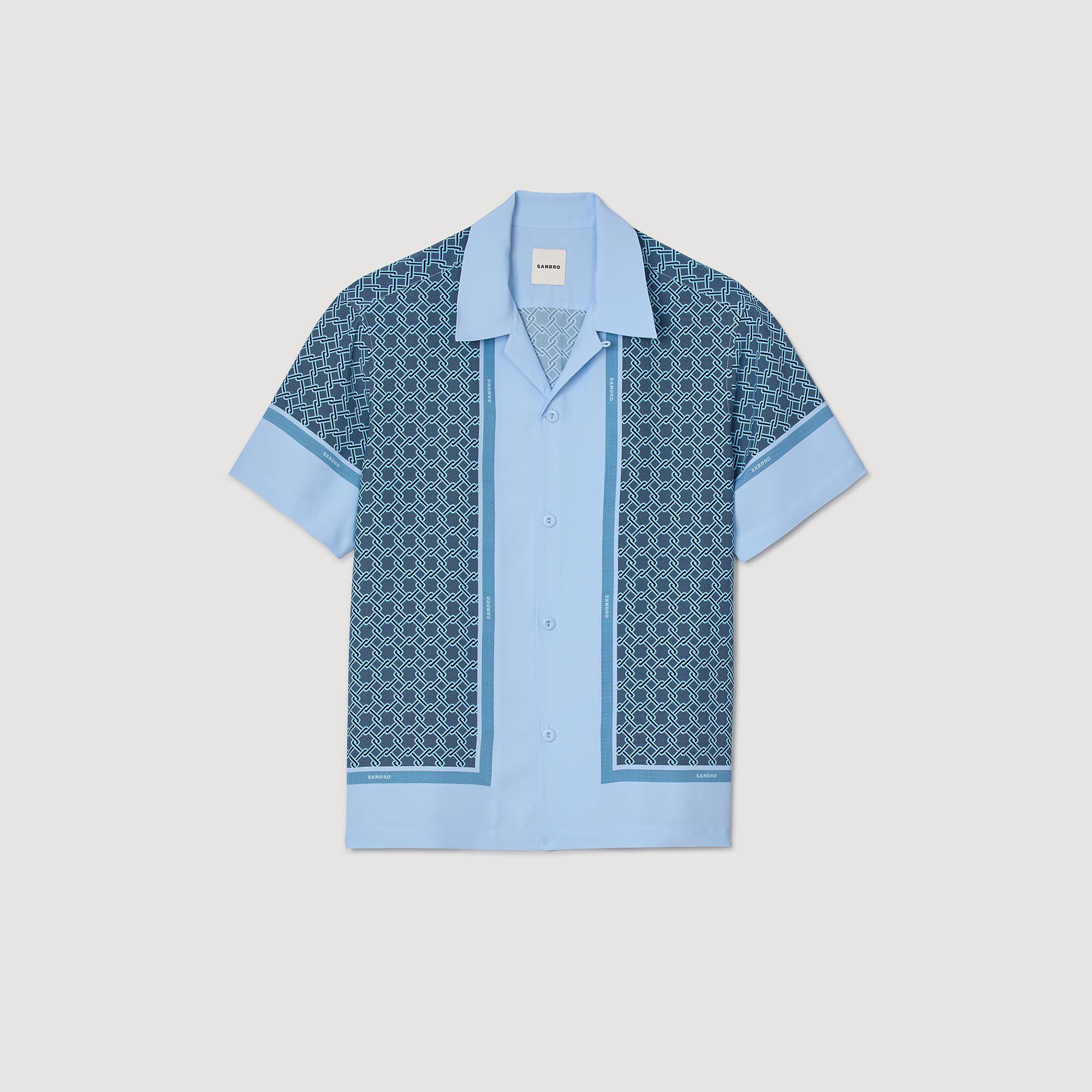Overhemd met korte mouwen en print