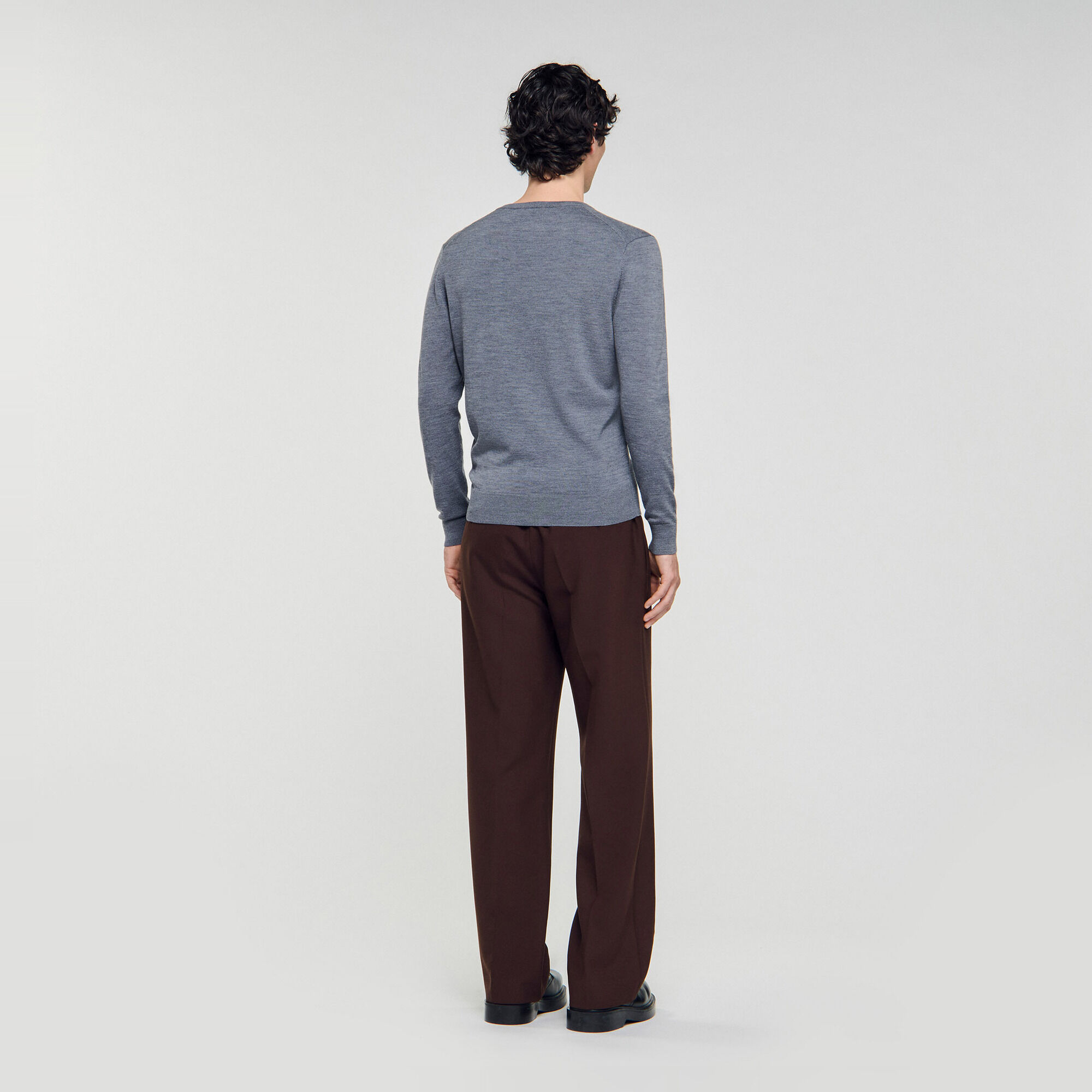Trui wol V-hals - Man | Sandro