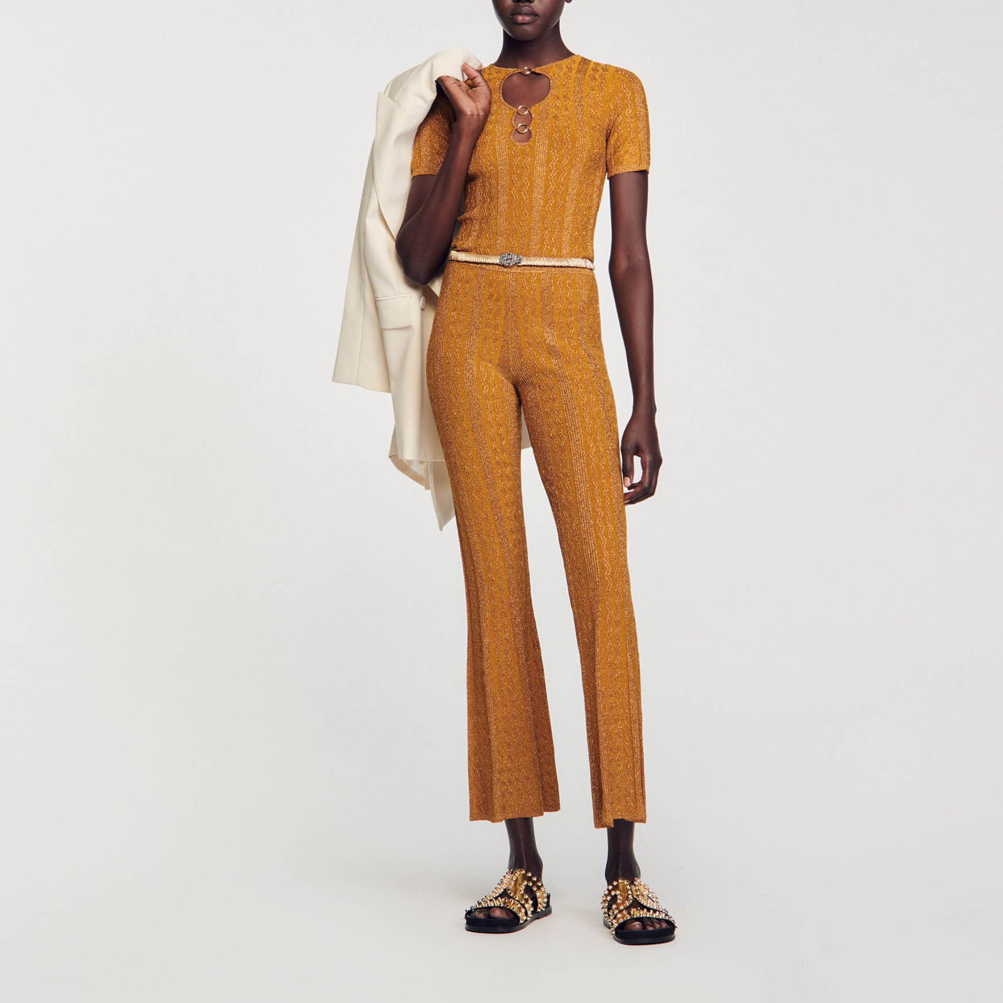 Top gebreid glinsterend