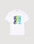 T-shirt katoen met print golven