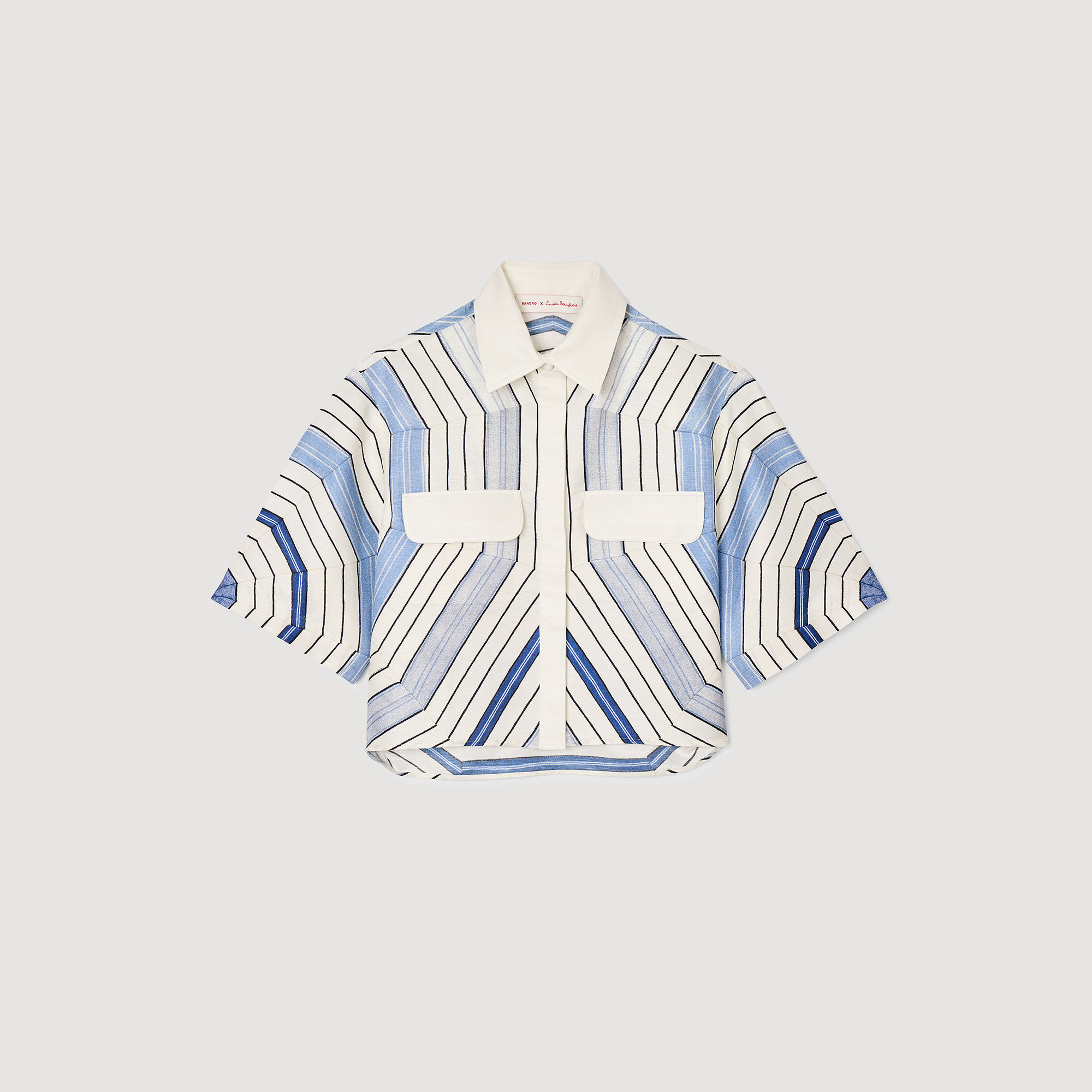 Overhemdblouse Spirales print