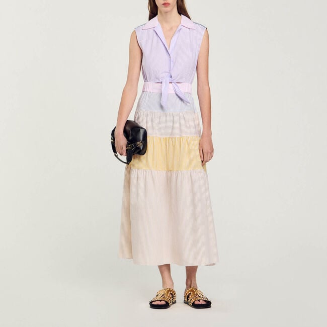 Lange jurk patchwork