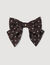 Gesatineerde strik barrette print