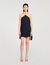 Korte jurk met cape en stras