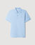 Katoenen polo met leren logo