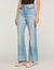 Rechte jeans stone wash met rits