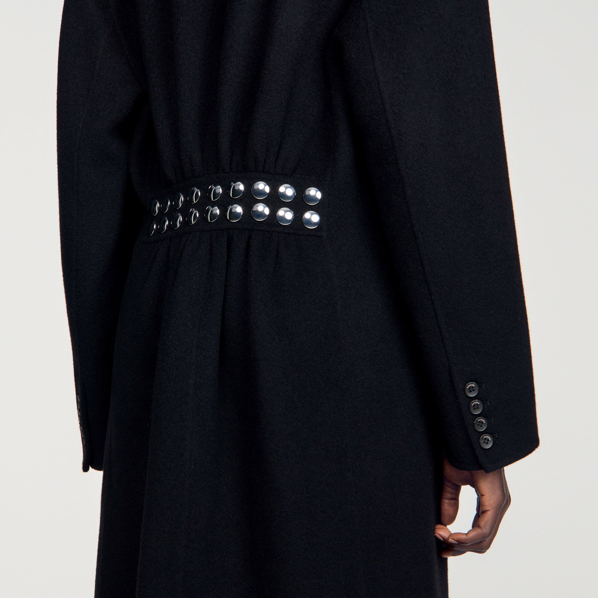 Dubbelzijdige jas met studs - Vrouw | Sandro