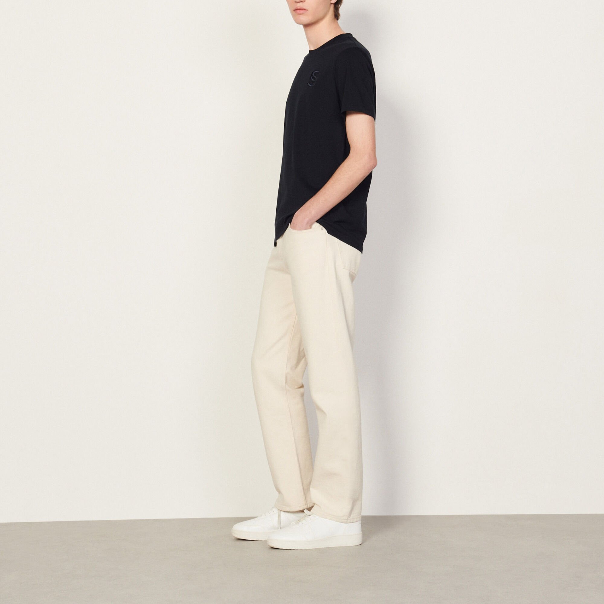 T-shirt met borduursel