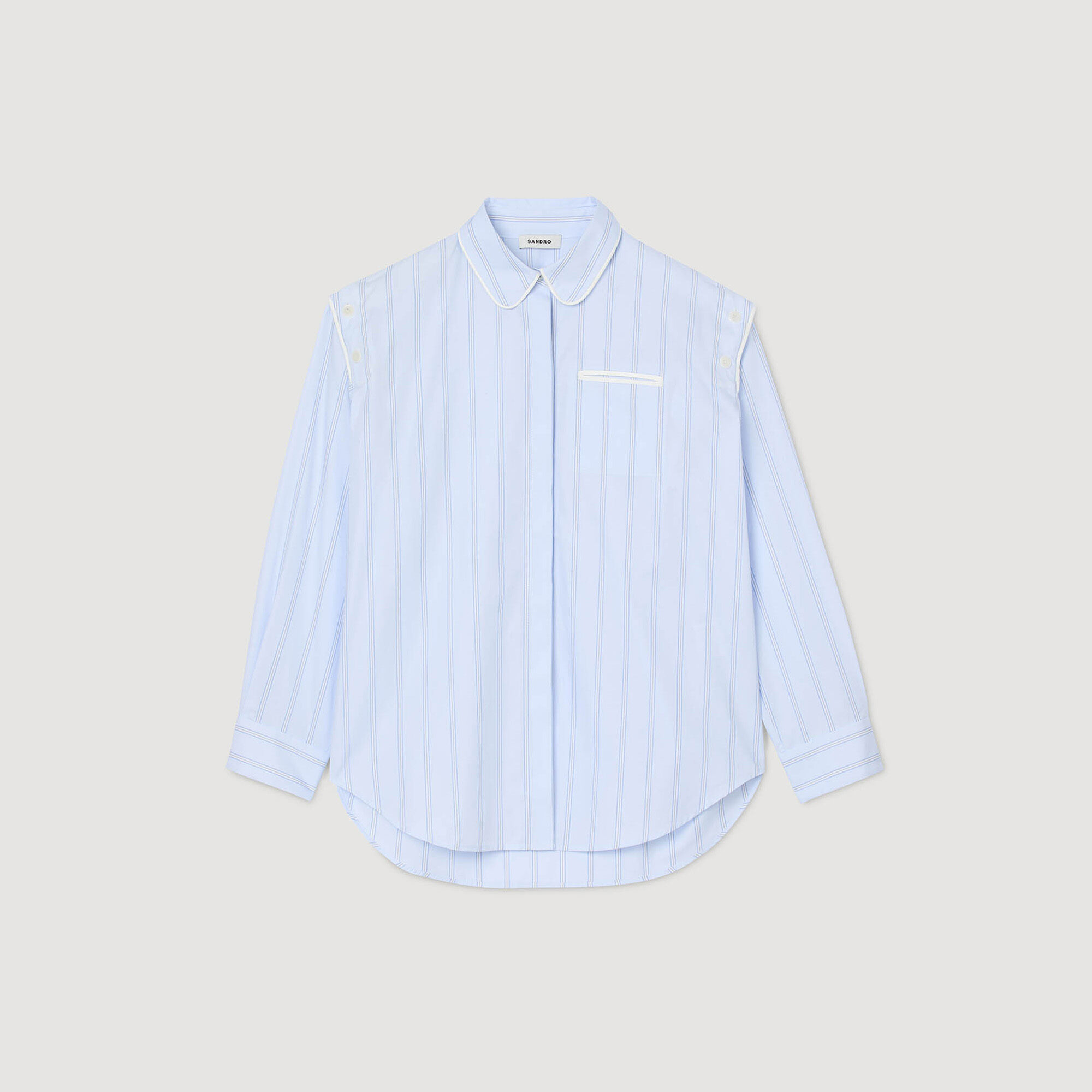Overhemdblouse gestreept
