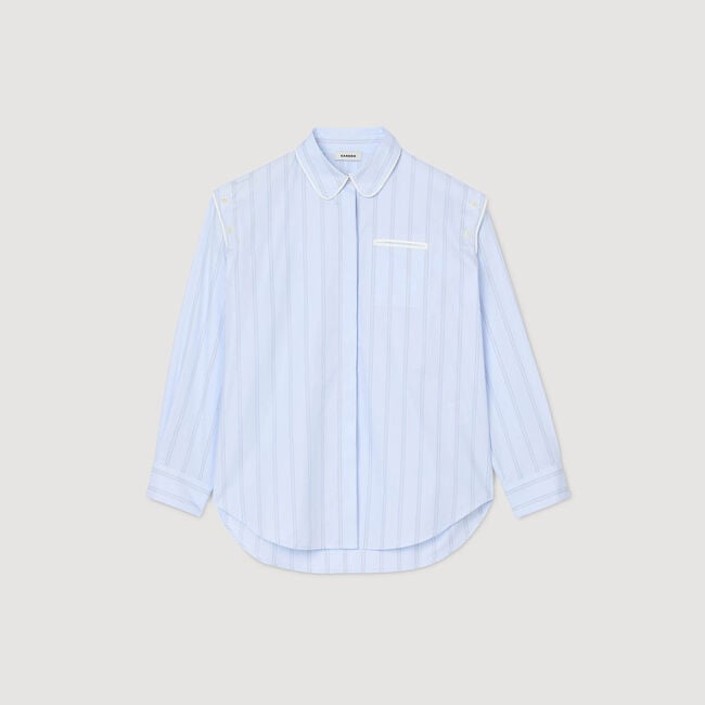Overhemdblouse gestreept