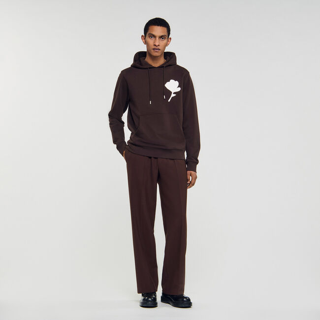 Sweatshirt patch bloemmotief