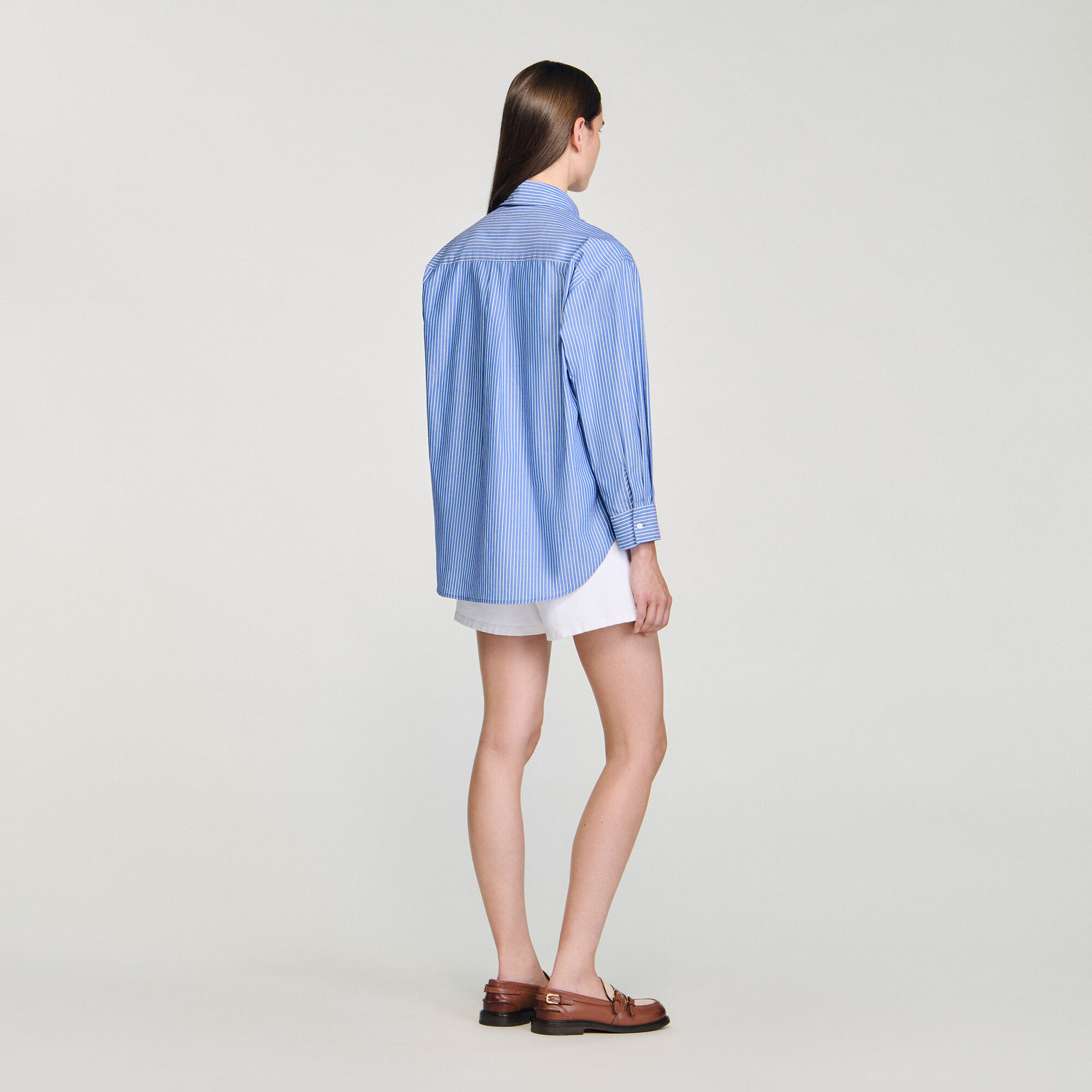 Oversized blouse met strik - Vrouw | Sandro