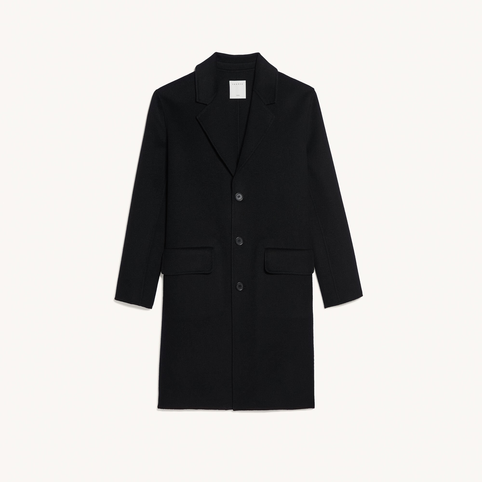 Double-faced wool coat