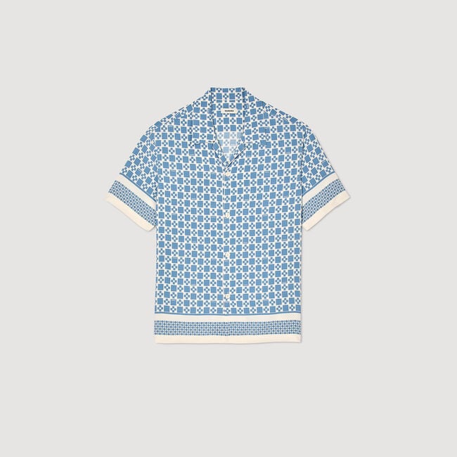 Overhemd soepel Square Cross print