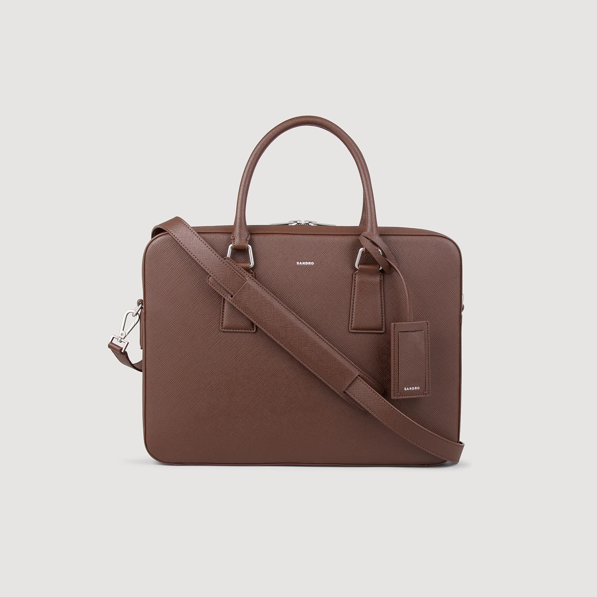 Laptoptas aktetas van synthetisch leer
