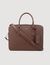 Laptoptas/aktetas gereconstrueerd leer - Man | Sandro