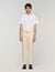 Rechte pantalon met elastiek
