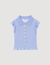 T-shirt gesmokt met strepen