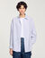 Overhemdblouse gestreept met stras