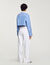 Overhemdblouse kort gestreept