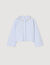 Korte overhemdblouse sierlijke kraag - Vrouw | Sandro