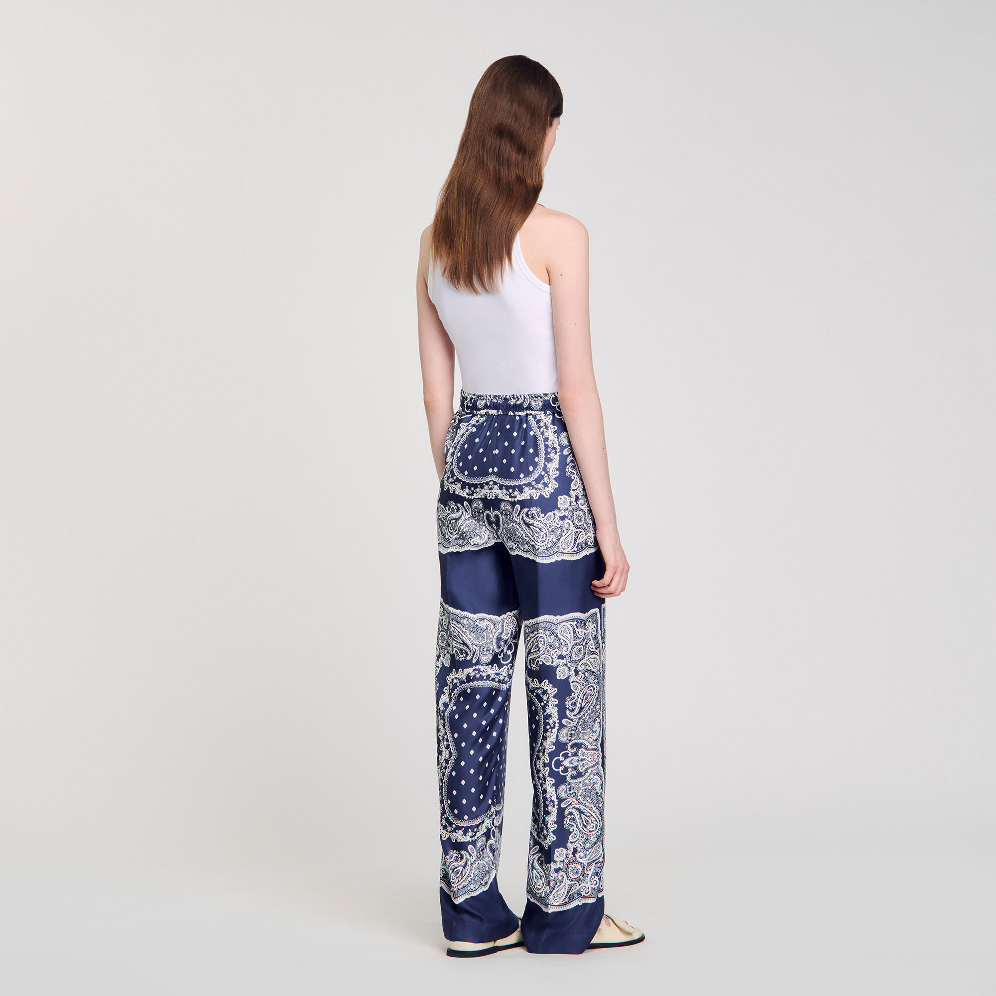 Pantalon soepel bandana print